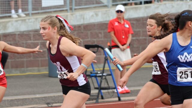 Eloise Newman and Maia Shook 4x200m Relay