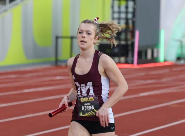 Maddie O'Brien 4x400m Relay Track